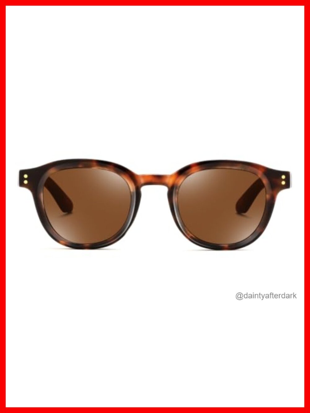 Retro Round Sunglasses Classic Thick Frame UV400 Unisex